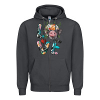 Smoke pig love Zipper Hoodie - BarkalooDesign