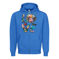 True Royal pig love Zipper Hoodie - BarkalooDesign