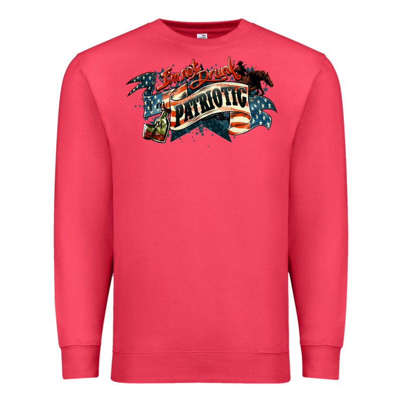 I'm Not Drunk I'm Patriotic Premium Sweatshirt by HowdyJamesFarm | Teevron
