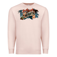 Pale Pink I'm not drunk I'm patriotic Premium Sweatshirt - HowdyJamesFarm