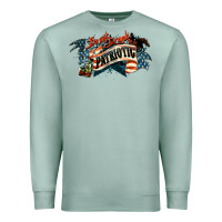 Seafoam I'm not drunk I'm patriotic Premium Sweatshirt - HowdyJamesFarm
