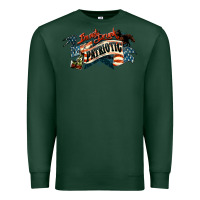 Sports Green I'm not drunk I'm patriotic Premium Sweatshirt - HowdyJamesFarm
