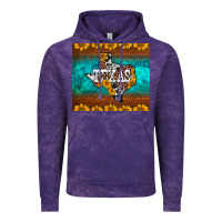 Cloud Purple sunflowers cowhide leopard texas map Vintage Hoodie - BarkalooDesign