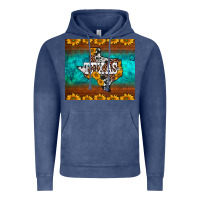 Vintage Denim sunflowers cowhide leopard texas map Vintage Hoodie - BarkalooDesign