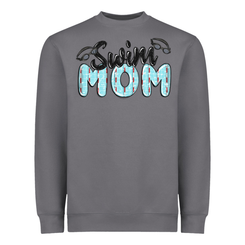 Swim Mom Heavyweight Sweatshirt by MaliasSmallBusiness | Teevron