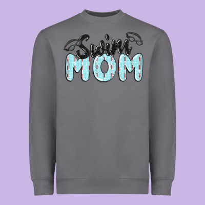 Swim Mom Heavyweight Sweatshirt Designed By Maliassmallbusiness