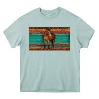 Arona western horse serape tooled leather leopard  sippy cup Heavy Core Tee - BarkalooDesign