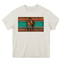 Cream western horse serape tooled leather leopard  sippy cup Heavy Core Tee - BarkalooDesign