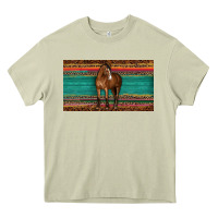 Mossy western horse serape tooled leather leopard  sippy cup Heavy Core Tee - BarkalooDesign