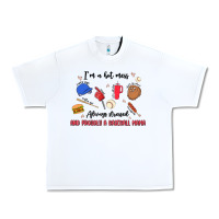 White i'm a hot mess,always stressed,and proudly a baseb Urban Heavy Tee - MaliasSmallBusiness