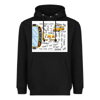 Black i'm a bus driver school bus Heavyweight Hoodie - TumblerDesignByShophia