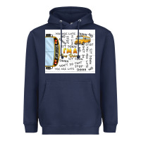 Navy i'm a bus driver school bus Heavyweight Hoodie - TumblerDesignByShophia