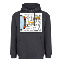 Smoke i'm a bus driver school bus Heavyweight Hoodie - TumblerDesignByShophia