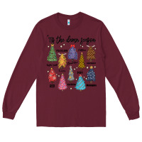 Burgundy tis the damn season music Long Sleeve Tee - MaliasSmallBusiness