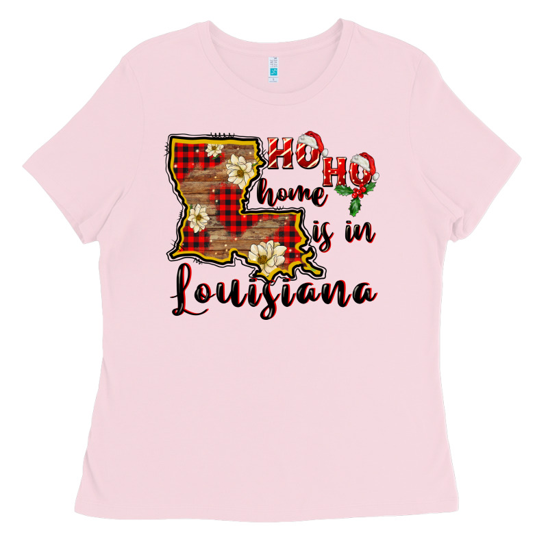 Ho Ho Home Is In Louisiana Ladies Tee by FaDigitalArtStudio | Teevron