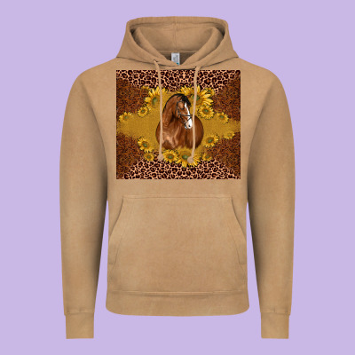 Horse Vintage Hoodie Designed By Barkaloodesign