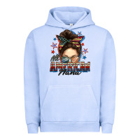 Pigment Grape Ice All American nana messy bun Urban Hoodie - FaDigitalArtStudio