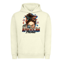 Pigment Pistachio All American nana messy bun Urban Hoodie - FaDigitalArtStudio
