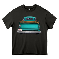 Asphalt western truck back view Heavy Core Tee - FaDigitalArtStudio