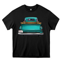 Black western truck back view Heavy Core Tee - FaDigitalArtStudio