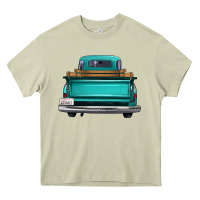 Mossy western truck back view Heavy Core Tee - FaDigitalArtStudio
