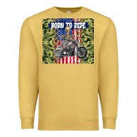 Antique Gold born to ride Premium Sweatshirt - TumblerDesignByShophia