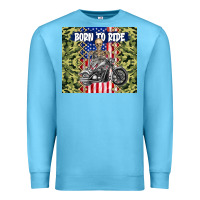 Ocean Blue born to ride Premium Sweatshirt - TumblerDesignByShophia