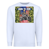 White born to ride Premium Sweatshirt - TumblerDesignByShophia