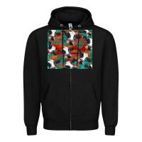 Black holstein cows with gemstone Zipper Hoodie - BarkalooDesign