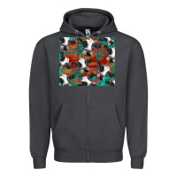 Smoke holstein cows with gemstone Zipper Hoodie - BarkalooDesign