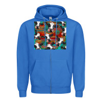 True Royal holstein cows with gemstone Zipper Hoodie - BarkalooDesign
