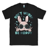 Black don't worry be hoppy Classic Tee - MaliasSmallBusiness