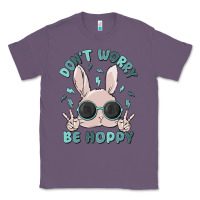 Lavender don't worry be hoppy Classic Tee - MaliasSmallBusiness