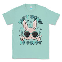 Seafoam don't worry be hoppy Classic Tee - MaliasSmallBusiness