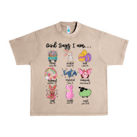 French Oak gos says ı am easter Urban Heavy Tee - MaliasSmallBusiness