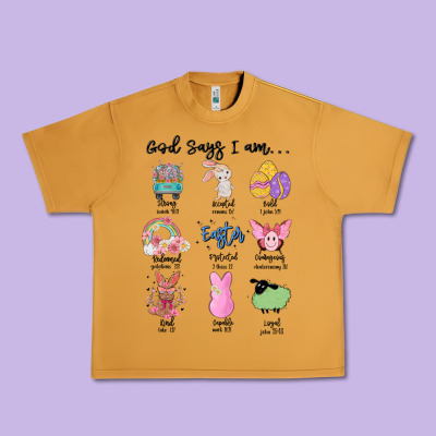 Gos Says ı Am Easter Urban Heavy Tee Designed By Maliassmallbusiness