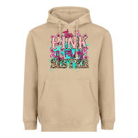 Mushroom The pink is for my sister Cancer Awareness Heavyweight Hoodie - HowdyJamesFarm