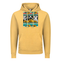 Vintage Mustard sunflower cowhide serape coaster Vintage Hoodie - BarkalooDesign