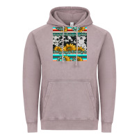 Vintage Zinc sunflower cowhide serape coaster Vintage Hoodie - BarkalooDesign