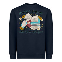 Navy reading is dreaming with your eyes open Heavyweight Sweatshirt - MaliasSmallBusiness