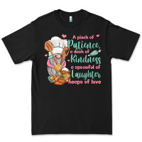 Black a pinch of patience a dash of kindness a spoonful Premium Tee - JahusDesignShop
