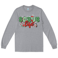 Heather Grey scrub life Long Sleeve Tee - MaliasSmallBusiness