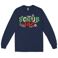 Navy scrub life Long Sleeve Tee - MaliasSmallBusiness