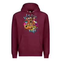 Burgundy Holy cow i am cute baby cow Premium Hoodie - HowdyJamesFarm