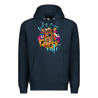 Navy Holy cow i am cute baby cow Premium Hoodie - HowdyJamesFarm