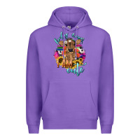 Purple Holy cow i am cute baby cow Premium Hoodie - HowdyJamesFarm
