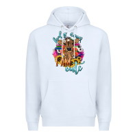 White Holy cow i am cute baby cow Premium Hoodie - HowdyJamesFarm