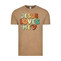 Vintage Coffee jesus loves me Vintage Tee - MaliasSmallBusiness