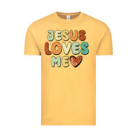 Vintage Mustard jesus loves me Vintage Tee - MaliasSmallBusiness