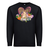 Black Easter heart Easter Day Premium Sweatshirt - HowdyJamesFarm